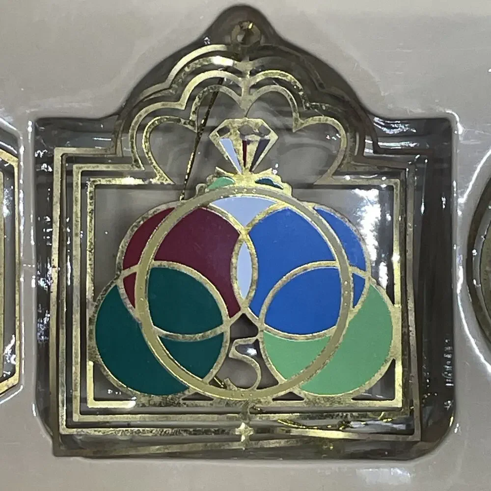 Vintage Solid Brass Classic Collection 12 Days of Christmas Ornaments